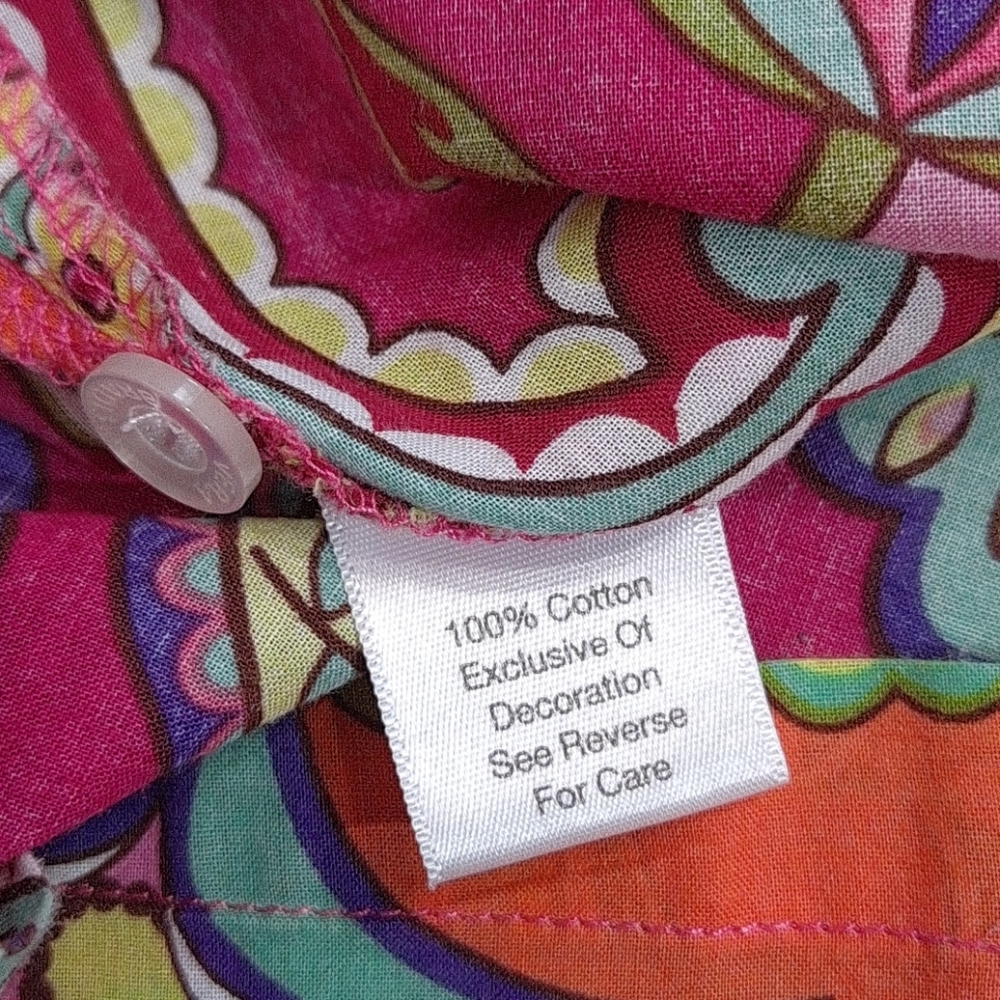 Vera Bradley Pink Swirls Pajama Top - Picture 8 of 10